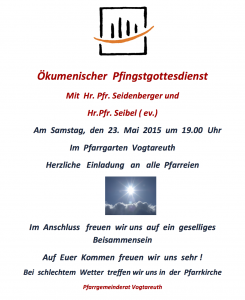 Ökumenischer Pfingstgottesdienst