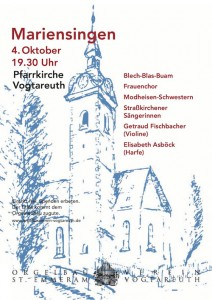 Mariensingen Vogtareuth 2015