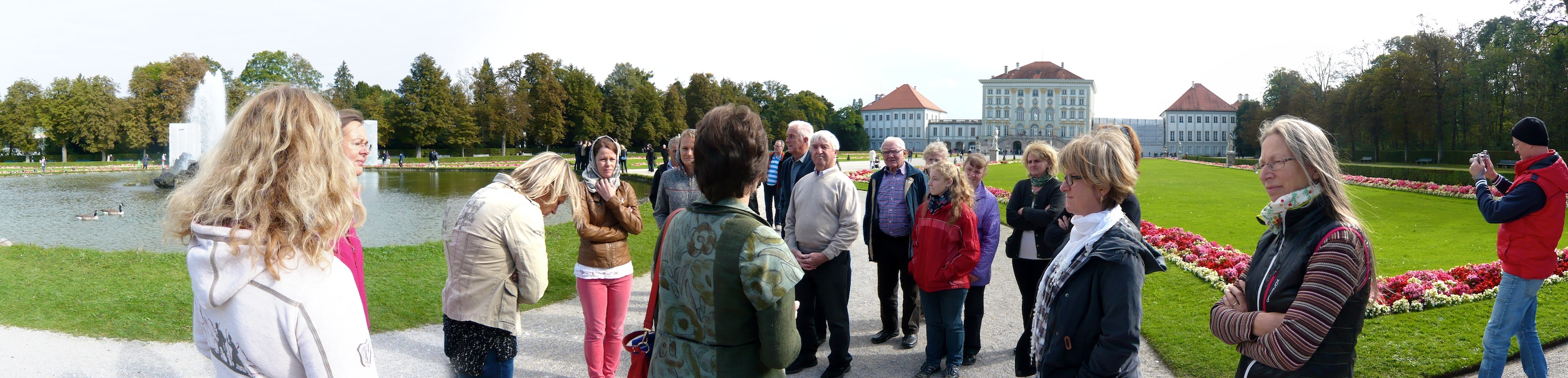 Kirchenchor-Ausflug nach München: Im Nymphenburger Schlosspark