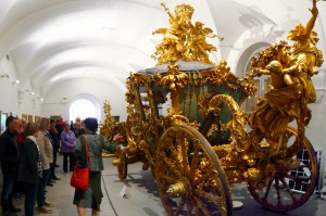Die Prunkkutsche Ludwigs II. im Nymphenburger Marstall
