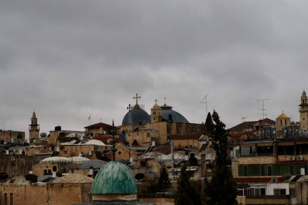 Sonntag in Jerusalem: Blick vom Österreichischen Hospiz