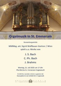 Plakateinladung zum Orgelkonzert