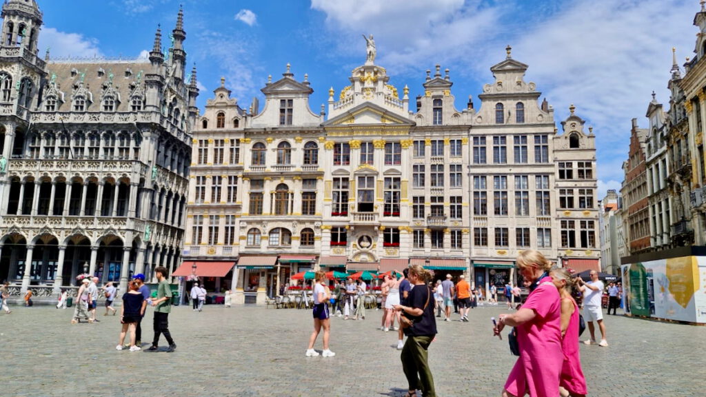 Auf dem Großen Platz von Brüssel.