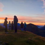 Abendrot in den Bergen