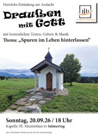Einladung zu Draußen mit Gott am 20.09.2026