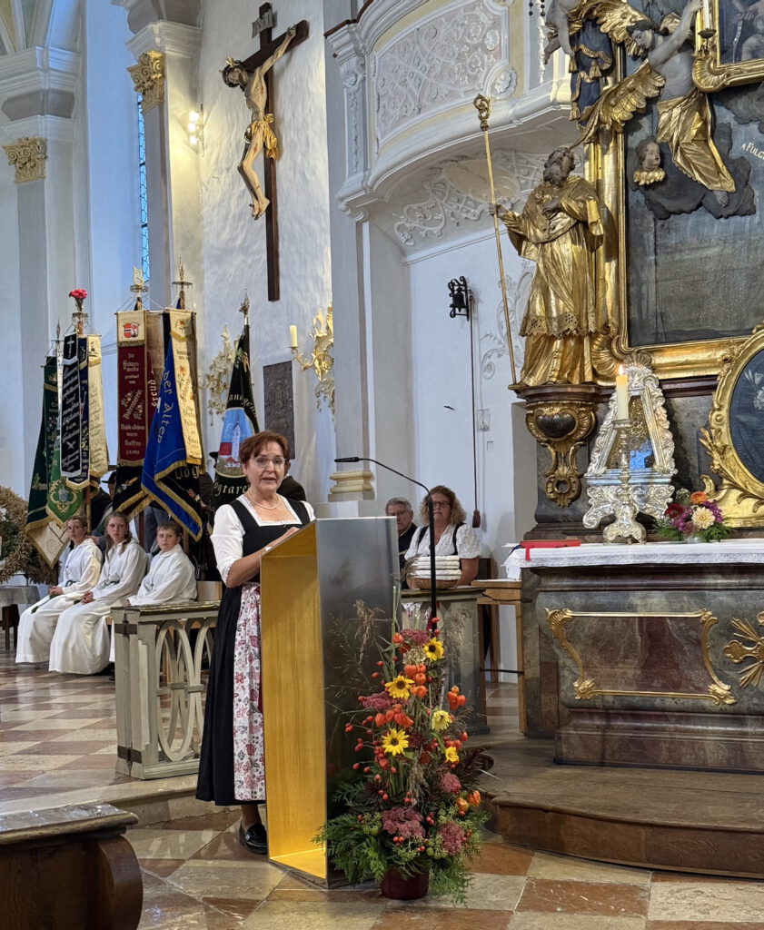 Festgottesdienst 100 Jahre Frauengemeinschaft Vogtareuth: Brigitte Neugebauer